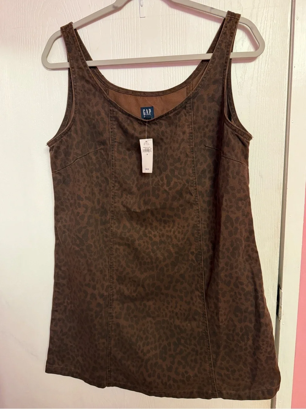 Gap denim cheetah print dress - Picture 3 of 6